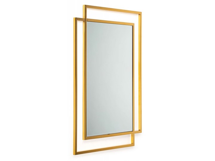 Lustro Vido Gold 110x80 cm Ścienne Prostokątne Styl Glamour