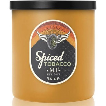 Colonial Candle All American męska sojowa świeca zapachowa w szkle 15 oz 425 g - Spiced Tobacco