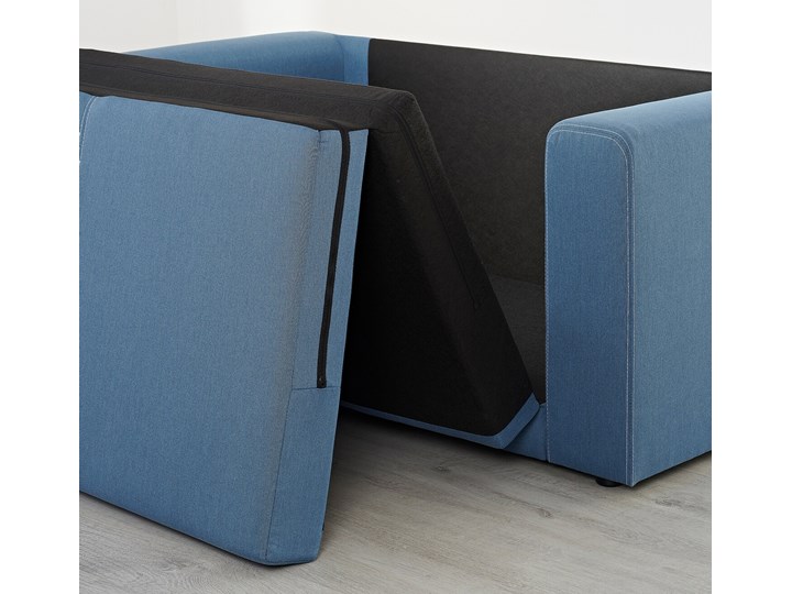 IKEA ASKEBY Sofa 2-osobowa rozkładana, Knisa średnioniebieski, Szerokość: 149 cm Pomieszczenie Pokój przedszkolaka Wielkość Dwuosobowa