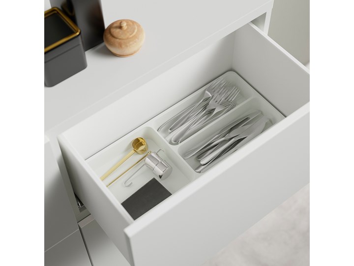 IKEA BESTÅ Kombinacja regałowa z drzw/szuf, Biały/Selsviken/Stubbarp wysoki połysk biały szkło bezbarwne, 120x42x213 cm Kategoria Zestawy mebli do sypialni