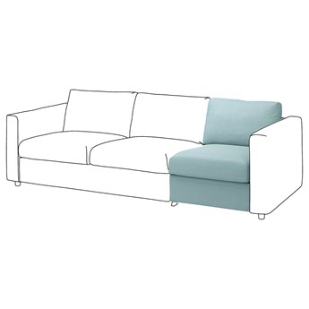 IKEA VIMLE Sekcja 1-osobowa, Saxemara jasnoniebieski, Głębokość: 98 cm