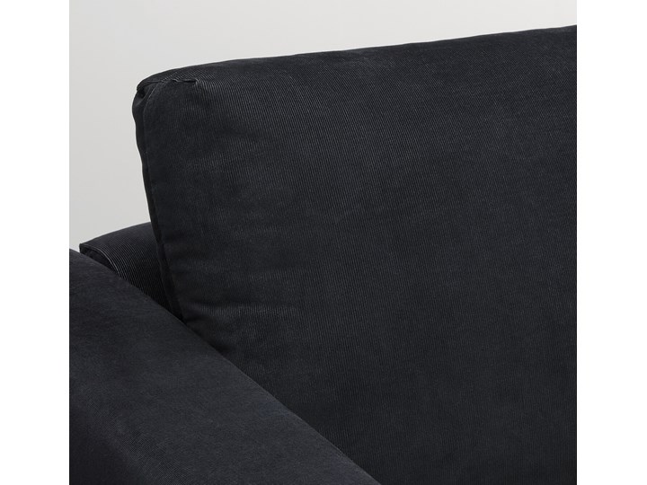 IKEA VIMLE Sofa 2-osobowa, Saxemara czarnoniebieski, Wysokość z poduchami oparcia: 83 cm Typ Gładkie