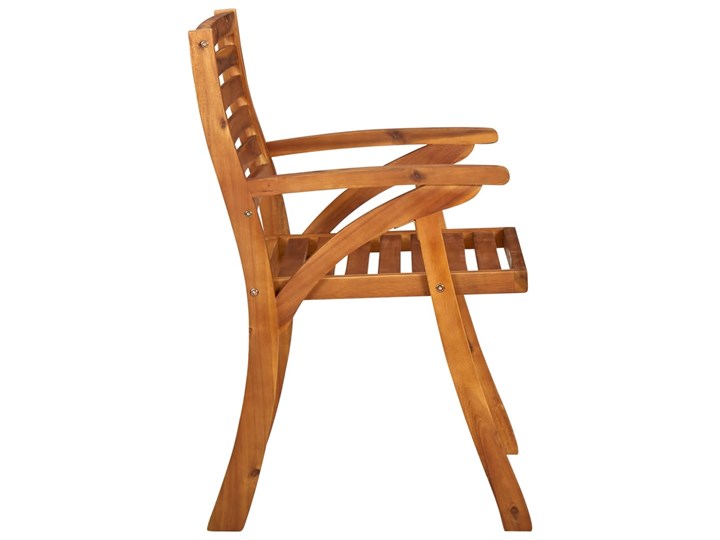 vidaXL Krzesła ogrodowe z poduszkami, 8 szt., lite drewno akacjowe Krzesło z podłokietnikami Tworzywo sztuczne Kolor Brązowy