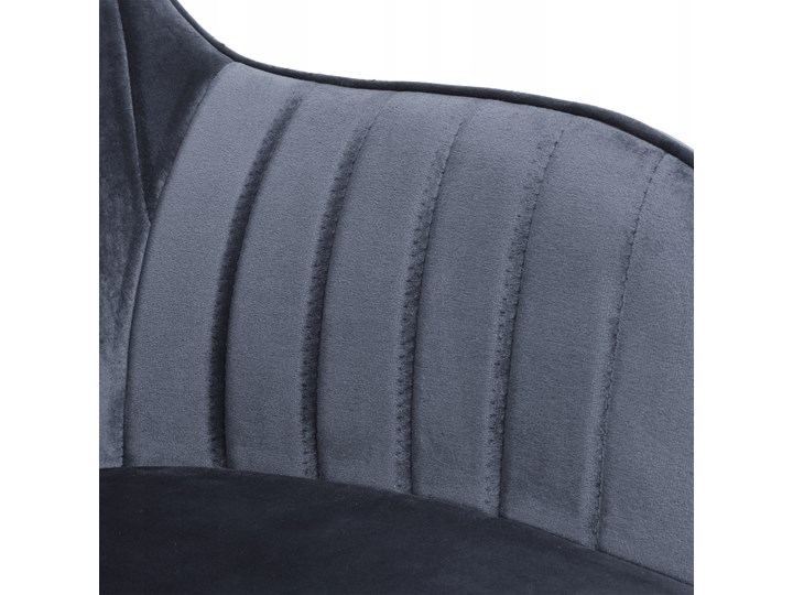 Krzesło aksamitne Sevilla velvet grafitowe Tworzywo sztuczne Tapicerowane Welur Krzesło inspirowane Szerokość 55 cm Głębokość 56 cm Skóra Metal Tkanina Wysokość 86 cm Kolor Szary