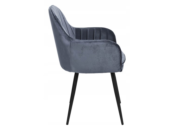 Krzesło aksamitne Sevilla velvet grafitowe Krzesło inspirowane Tapicerowane Wysokość 86 cm Głębokość 56 cm Tworzywo sztuczne Szerokość 55 cm Skóra Tkanina Welur Metal Styl Nowoczesny