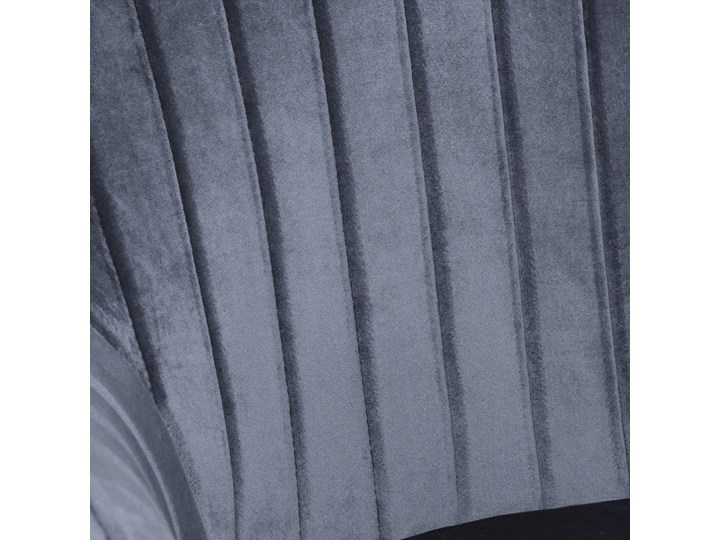 Krzesło aksamitne Sevilla velvet grafitowe Tapicerowane Wysokość 86 cm Tworzywo sztuczne Szerokość 55 cm Krzesło inspirowane Głębokość 56 cm Welur Tkanina Metal Skóra Kolor Szary