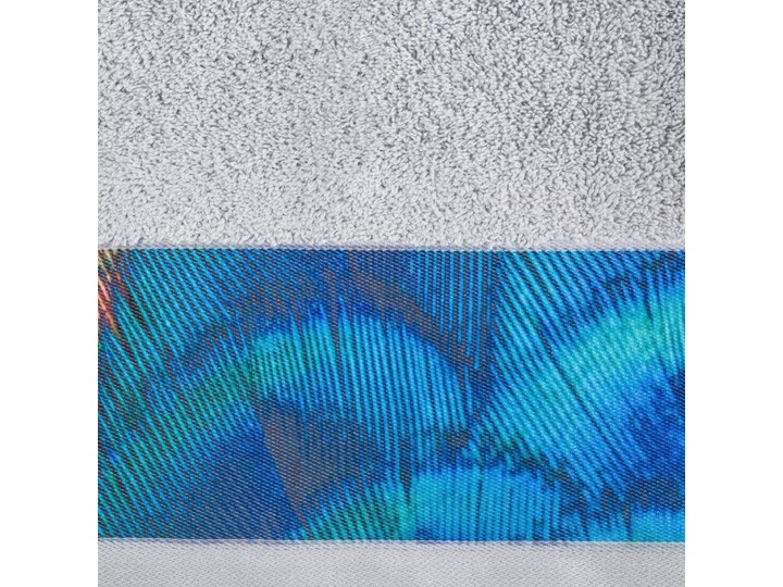 Ręcznik Eva Minge Camila srebrny w rozmiarze 50x90 z drukowaną bordiurą 50x90 cm Ręcznik kąpielowy Bawełna Kategoria Ręczniki