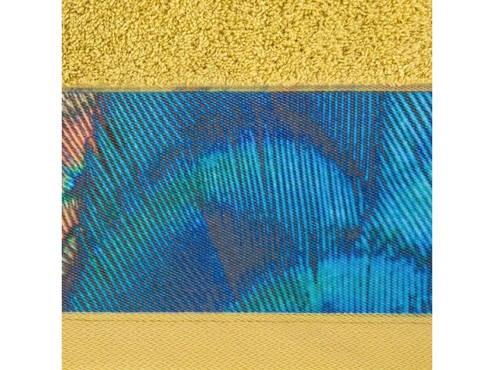 Ręcznik Eva Minge Camila musztardowy w rozmiarze 70x140 z drukowaną bordiurą Bawełna 70x140 cm Ręcznik kąpielowy Kategoria Ręczniki