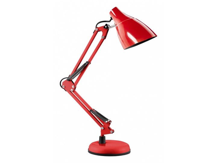 DIAN lampa biurkowa. 60W stalowa, czerwona kod: DL-1/R Kolor Czerwony Kategoria Lampy stołowe