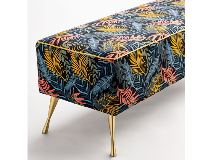 Ławka tapicerowana do przedpokoju Retro Tropic Materiał obicia Tkanina Kategoria Ławki do salonu