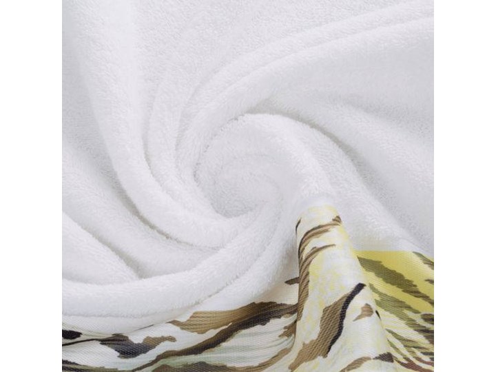 Ręcznik Eva Minge Cecil biały w rozmiarze 70x140 z drukowaną bordiurą 70x140 cm Ręcznik kąpielowy Bawełna Kategoria Ręczniki