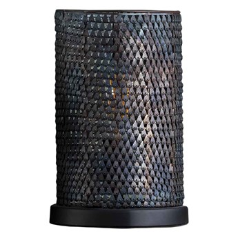 Lampa stołowa metalowa brązowa Ø20x30 cm