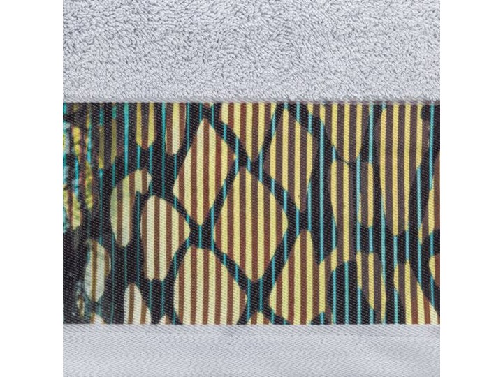 Ręcznik Eva Minge Carla srebrny w rozmiarze 50x90 z drukowaną bordiurą 50x90 cm Bawełna Ręcznik kąpielowy Kategoria Ręczniki
