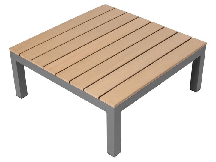 Narożnik ogrodowy aluminiowy BALI szaro-brązowy Zestawy wypoczynkowe Zawartość zestawu Sofa Aluminium Zawartość zestawu Stolik