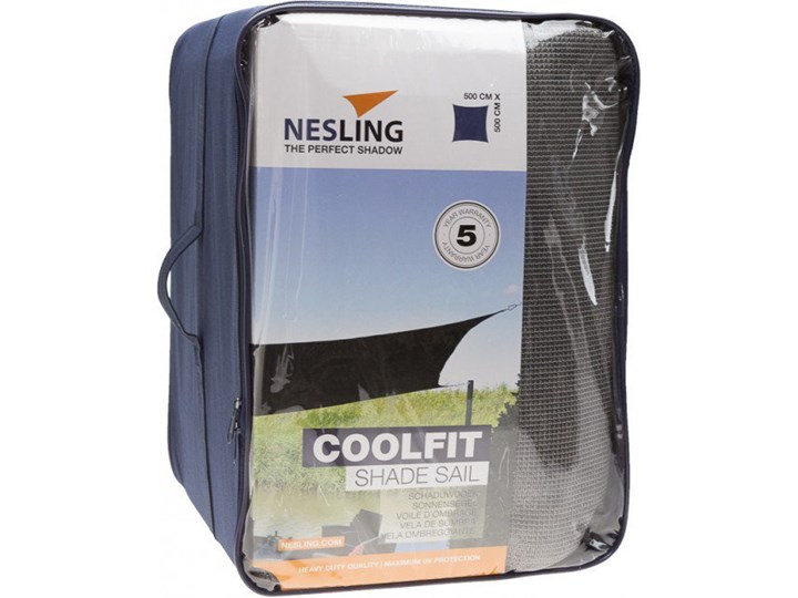 Żagiel przeciwsłoneczny COOLFIT kwadrat 5,0 x 5,0 x 5,0 x 5,0 m - Antracyt