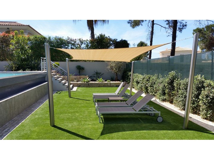 Żagiel przeciwsłoneczny COOLFIT kwadrat 5,0 x 5,0 x 5,0 x 5,0 m - Antracyt