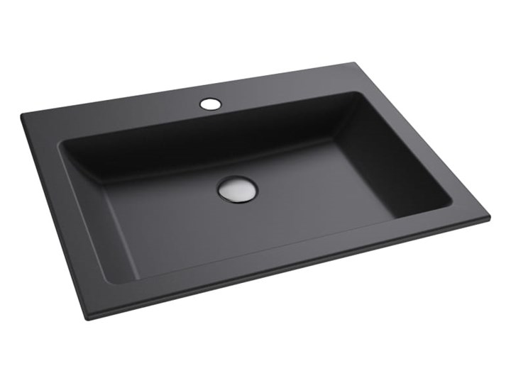MASSI Umywalka wpuszczana w blat SINGUR sky black