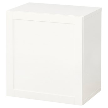 IKEA BESTÅ Kombinacja szafek ściennych, Biały/Hanviken biały, 60x42x64 cm