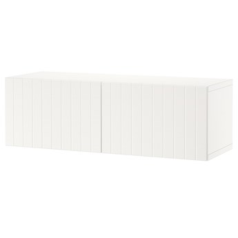 IKEA BESTÅ Kombinacja szafek ściennych, Biały/Sutterviken biały, 120x42x38 cm