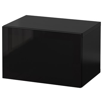 IKEA BESTÅ Kombinacja szafek ściennych, Czarnybrąz Glassvik/szkło, 60x42x38 cm