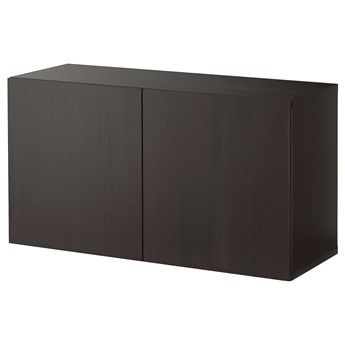 IKEA BESTÅ Kombinacja szafek ściennych, Czarnybrąz/Lappviken, 120x42x64 cm