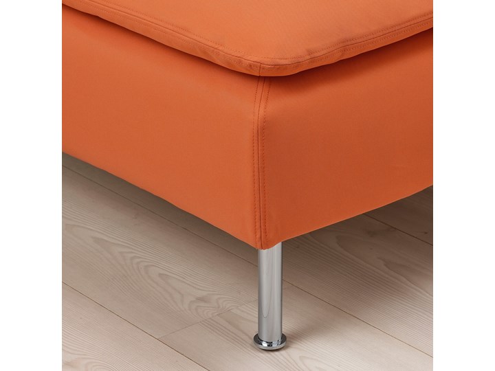 IKEA SÖDERHAMN Sekcja 3-osobowa, Samsta pomarańczowy, Szerokość: 186 cm Modułowe Boki Bez boków