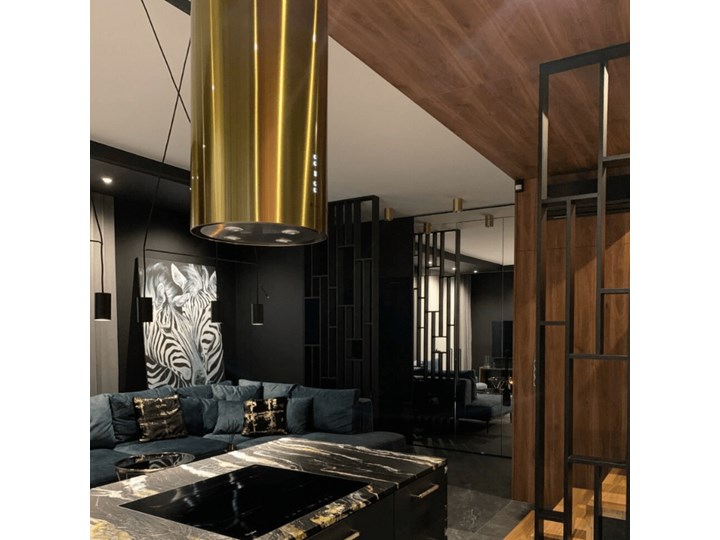 Okap kuchenny Asterio Isola 39.1 Light Gold