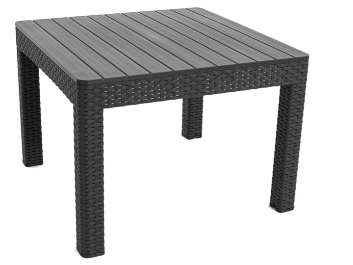 Komplet ogrodowy ORLANDO SET 4-osobowy - grafitowy Zestawy kawowe Kategoria Zestawy mebli ogrodowych Tworzywo sztuczne Rattan Zestawy wypoczynkowe Drewno Zawartość zestawu Sofa