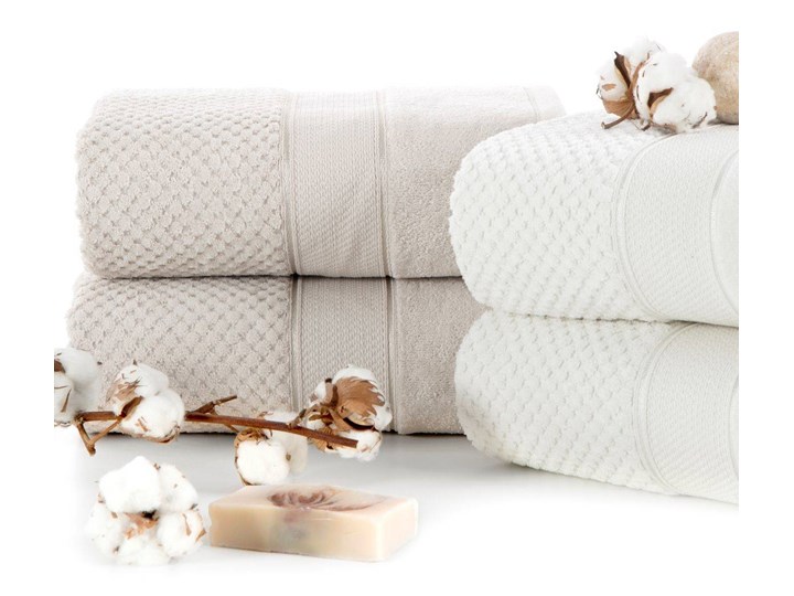 Ręcznik kąpielowy granatowy 50x90 frotte 500g/m2 elegancki z welurową bordiurą, Jessi Bawełna 50x90 cm Kategoria Ręczniki