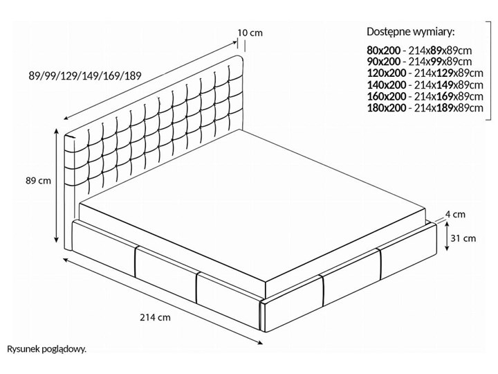 Nowoczesne łóżko jednoosobowe VERO / kolory do wyboru Tkanina Kategoria Łóżka do sypialni Drewno Kolor Zielony