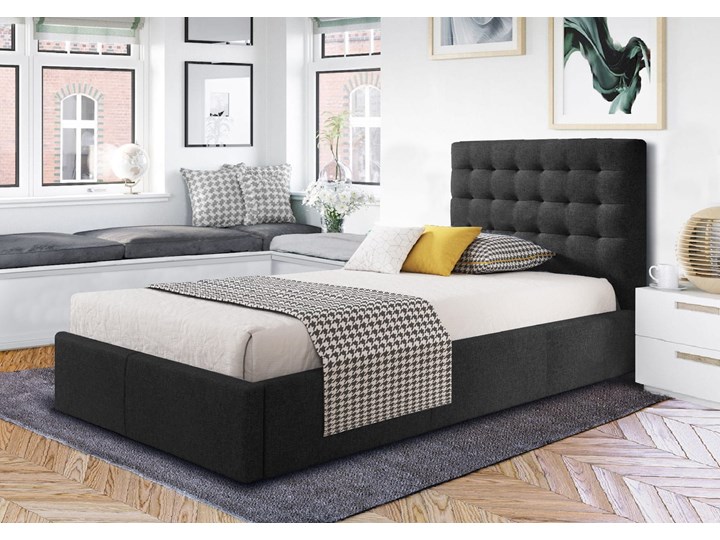 Nowoczesne łóżko jednoosobowe VERO / kolory do wyboru Tkanina Drewno Kategoria Łóżka do sypialni