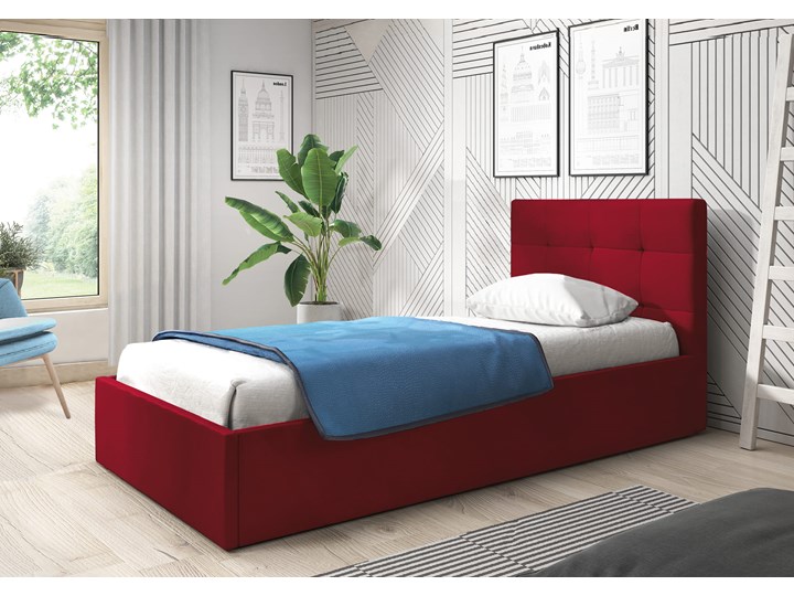Łóżko jednoosobowe z pojemnikiem LAURA / kolory do wyboru