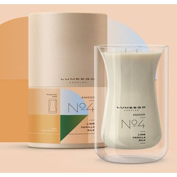 Świeca zapachowa sojowa - Nastrój No 4 Limonka Wanilia - Magnum Wave 900 ml - LUMEEGO CANDLES