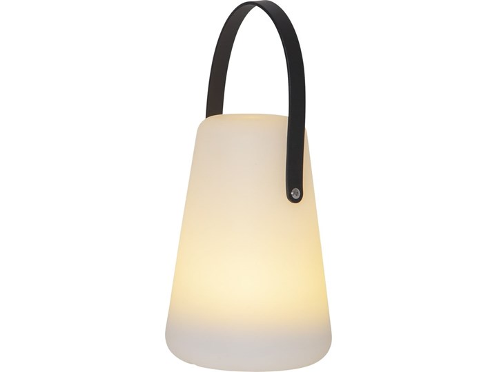 Biały lampion LED Star Trading Linterna, wys. 29 cm Tworzywo sztuczne Kategoria Lampiony do ogrodu Kolor Szary