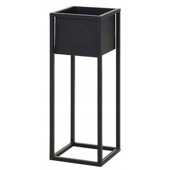 KISSO kwietnik stojący wykonany z metalu w stylu loft, wys. 70 cm