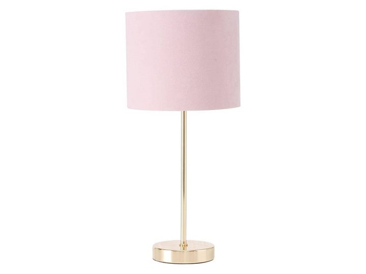 LORIE lampa stołowa różowa na metalowej nóżce, 18x40 cm