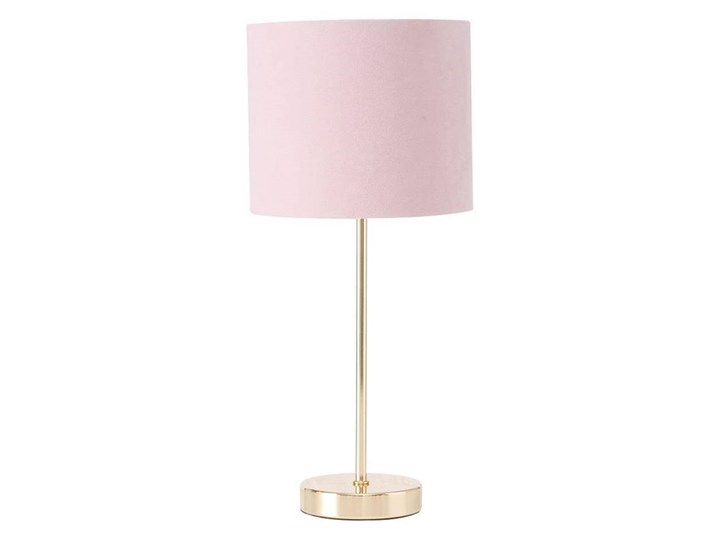 LORIE lampa stołowa różowa na metalowej nóżce, 18x40 cm Kolor Różowy Styl Glamour