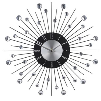 Zegar ścienny z kryształkami 42cm wzór 1