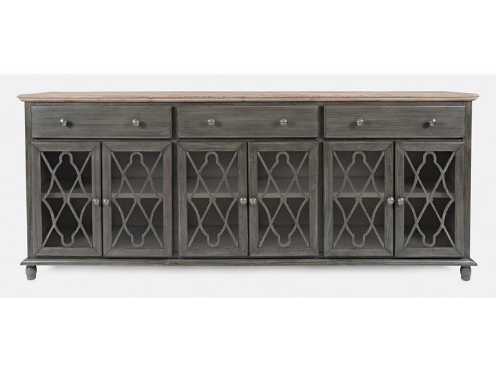 AV1999-86 Komoda 6D/3S Avola Grey Drewno Styl Industrialny