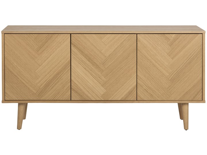 Komoda Egidio 150x75 cm brązowa Płyta meblowa Drewno Głębokość 40 cm Z szafkami Szerokość 150 cm Kolor Beżowy