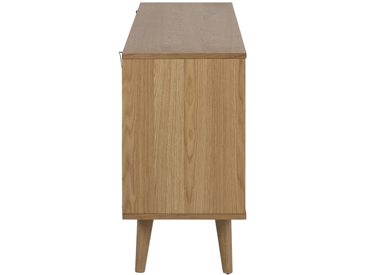 Komoda Egidio 150x75 cm brązowa Głębokość 40 cm Drewno Z szafkami Szerokość 150 cm Płyta meblowa Pomieszczenie Pokój nastolatka