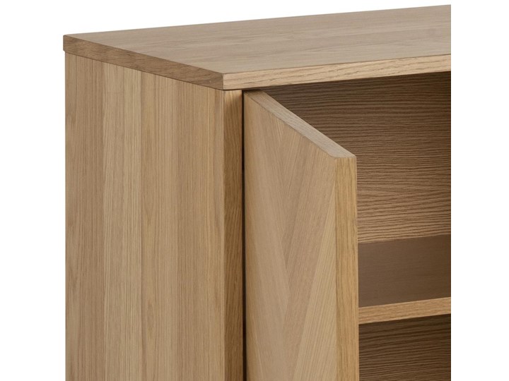 Komoda Egidio 150x75 cm brązowa Płyta meblowa Drewno Szerokość 150 cm Głębokość 40 cm Z szafkami Styl Minimalistyczny