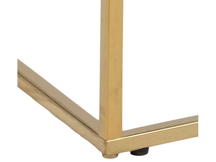 Stolik kawowy Lats 100x44 cm złoty - blat szklany przydymiony Szkło Długość 100 cm Styl Glamour