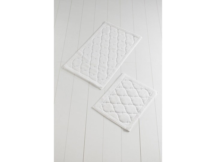 Zestaw 2 dywaników łazienkowych ze 100% bawełny Dante Ecru 50x60 cm Bawełna 60x100 cm Prostokątny Kategoria Dywaniki łazienkowe