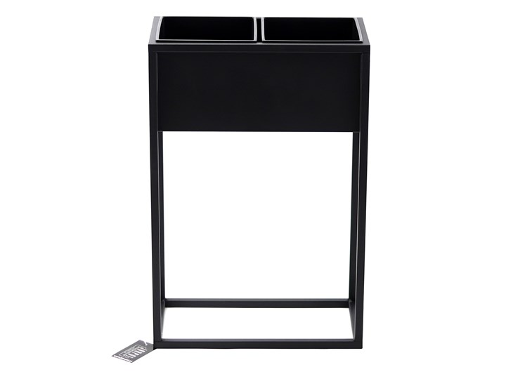 Kwietnik Metalowy Stojak CUBO 60x40cm czarny skrzynka loft 05-09 Doniczka na kwiaty Kategoria Doniczki i kwietniki