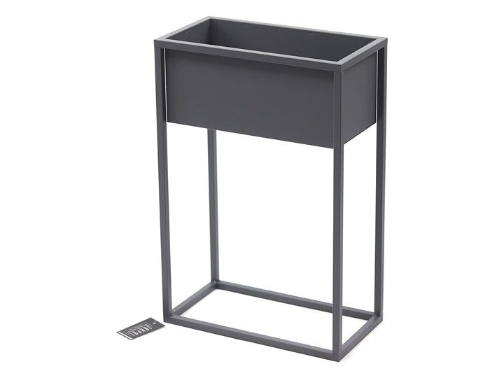 Kwietnik Metalowy Stojak CUBO 60x40cm szary skrzynka loft 05-09/S Doniczka na kwiaty Kategoria Doniczki i kwietniki