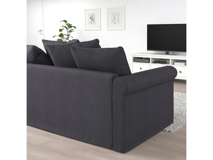 IKEA GRÖNLID Sofa 2-osobowa rozkładana, Sporda ciemnoszary, Wysokość łóżka: 53 cm Głębokość 98 cm Szerokość 196 cm Typ Gładkie