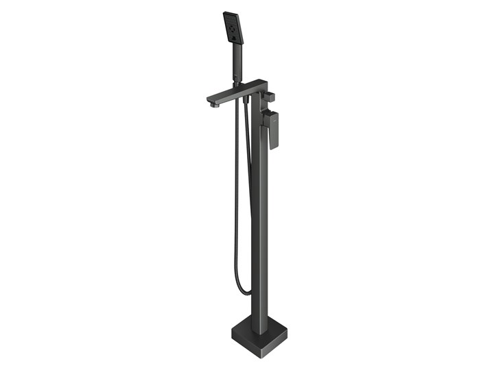 Parma bateria wannowo-prysznicowa wolnostojąca grafit PM7433GR Bateria prysznicowa Bateria wannowa Bateria stojąca Wykończenie Mosiądz