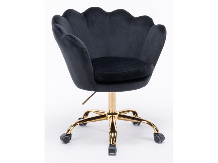 Fotel obrotowy muszelka Glamour SC-ZT8255 czarny welur Fotel pikowany Metal Fotel muszelka Tkanina Kategoria Fotele do salonu