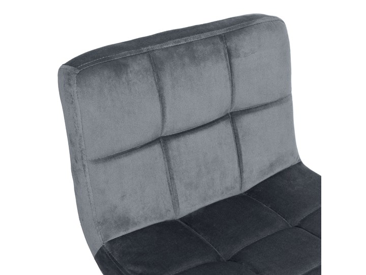 Hoker Arako Black grafitowy Velvet Kolor Szary Tkanina Wysokość 107 cm Tapicerowane Głębokość 38 cm Welur Wysokość 87 cm Pomieszczenie Kuchnia